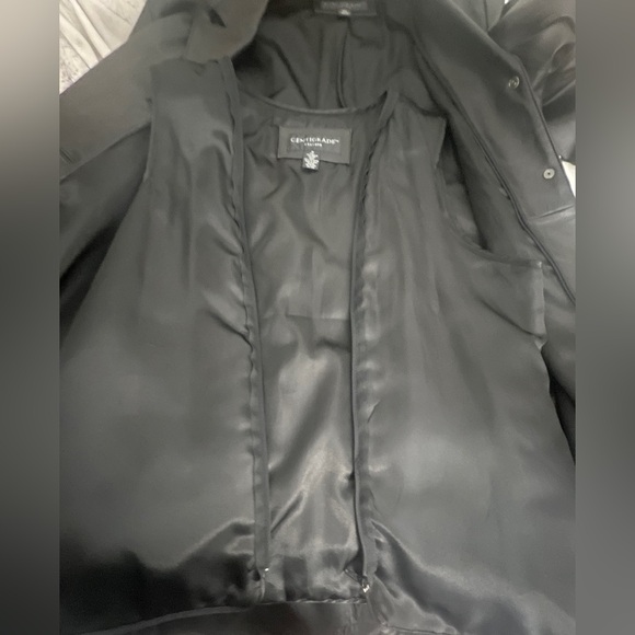 CENTIGRADE Womens Genuine Leather Trench Coat Size 1X - Picture 8 of 12